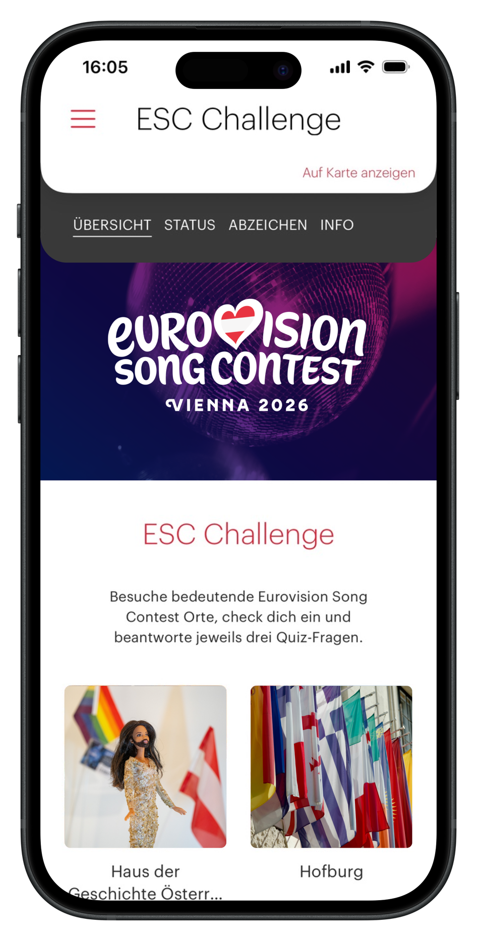 ESC Challenge in Destinations-App ivie