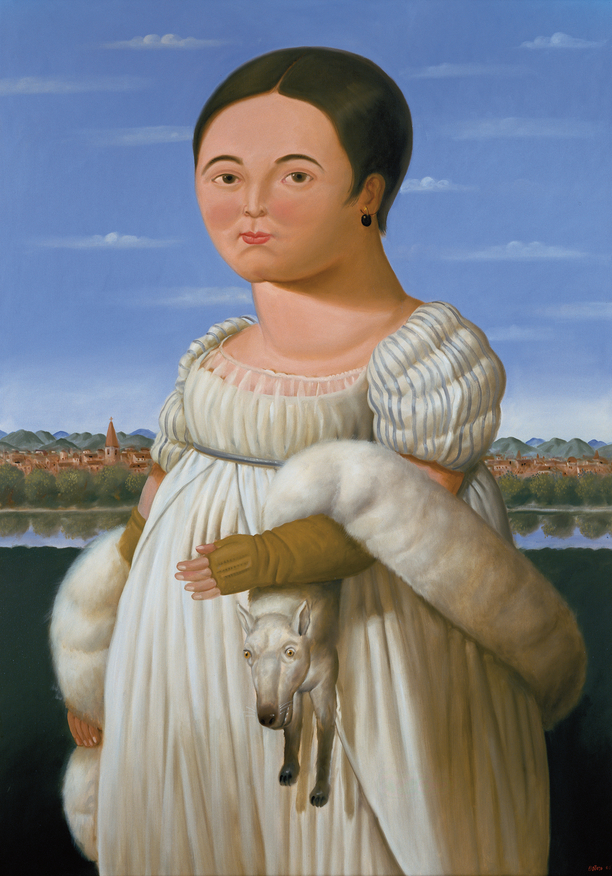 Fernando Botero, Mademoiselle Rivière, after Ingres, 2005 