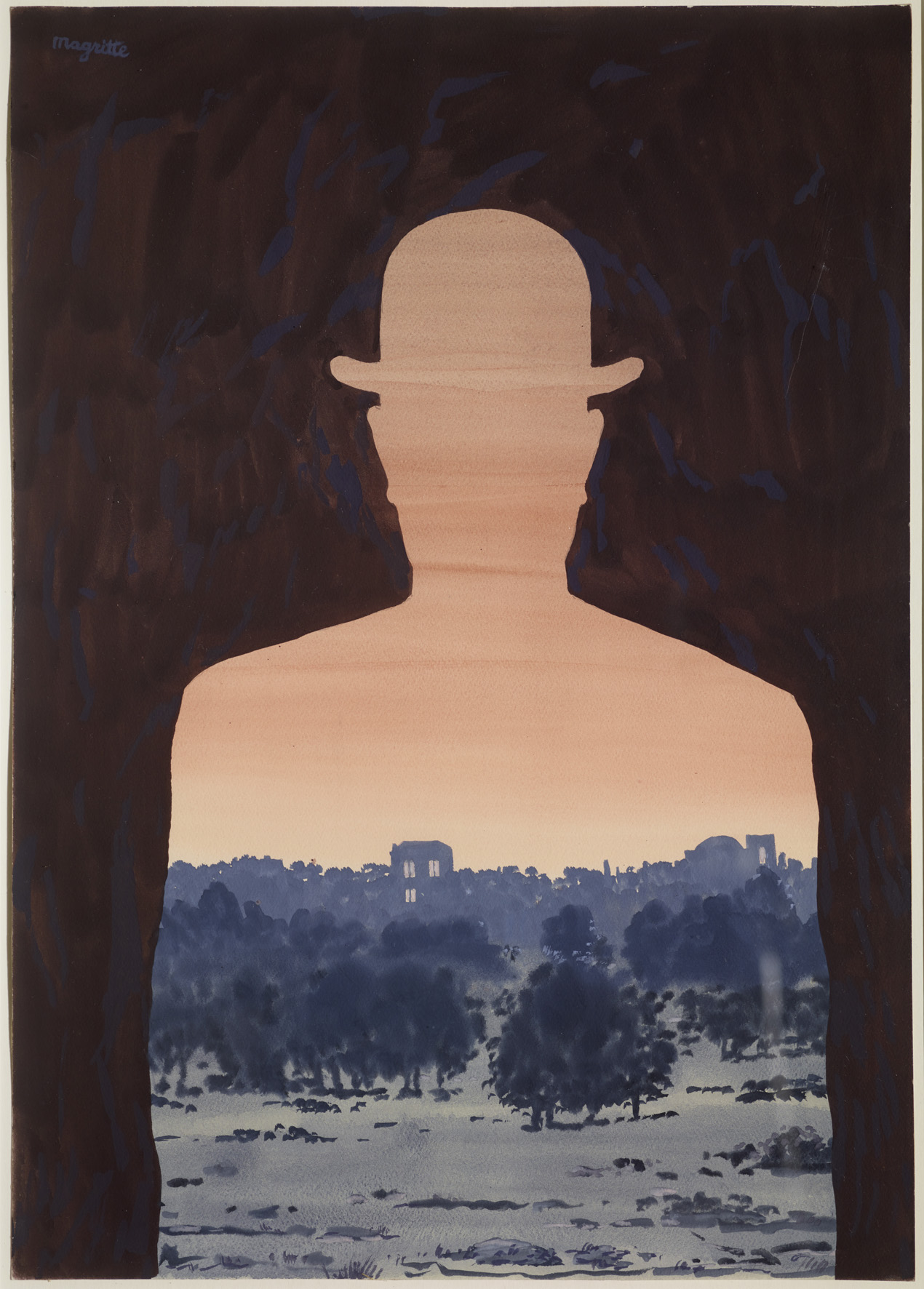 René Magritte: L'Hirondelle du Faubourg, 1964