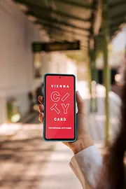 Digital Vienna City Card at the subway station