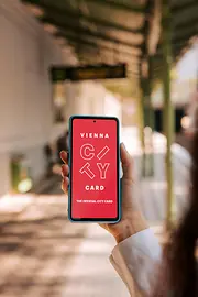 Digital Vienna City Card at the subway station