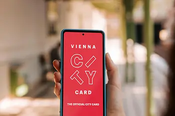 Digitale Vienna City Card in U-Bahn Station