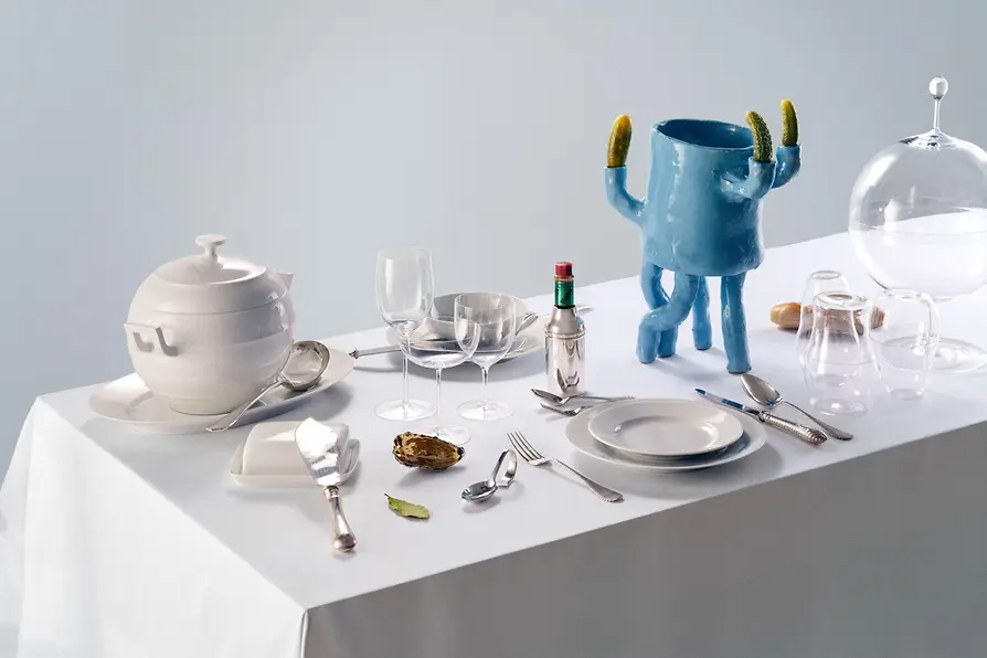 Tableware from Vienna displayed on a table