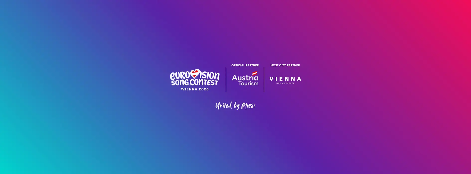 Header Soundcheck mit Logo von Eurovision Song Contest, Austria Tourism und Vienna Tourist Board