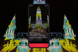 Sujet des ivie-Walks zu 75 Jahre Wiener Festwochen