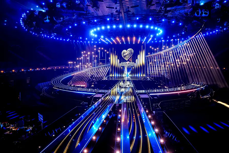 Stadthalle beim 70. Eurovision Song Contest