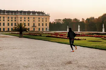Course à pied, parc du château de Schönbrunn