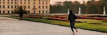 Course à pied, parc du château de Schönbrunn