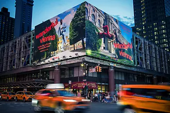 Werbesujet Wien in New York