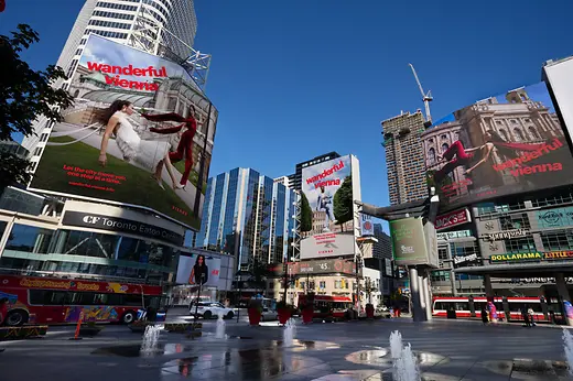 Werbesujet Wien in Toronto