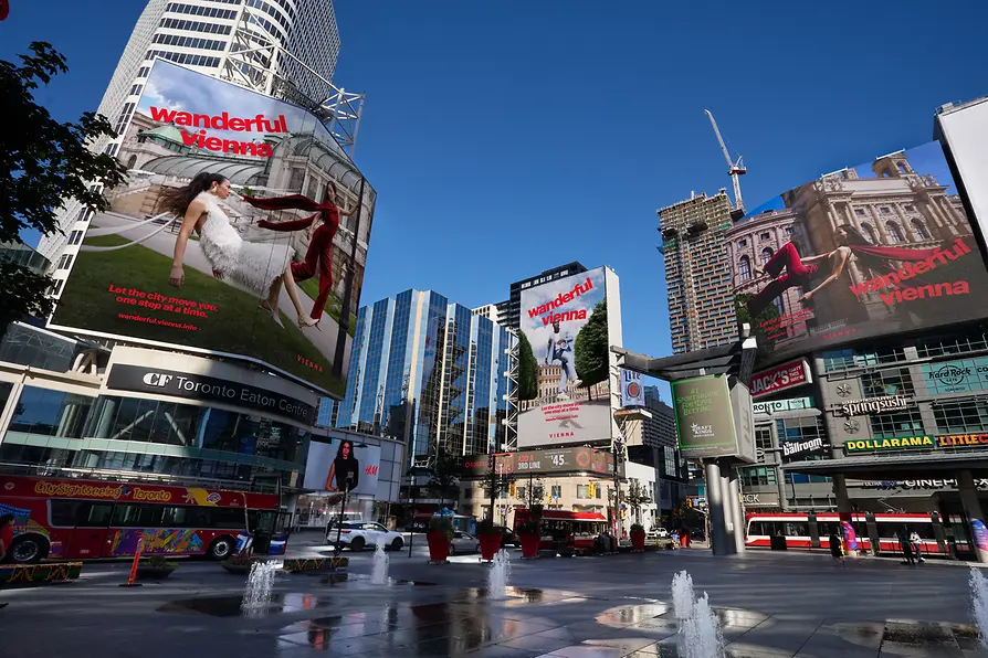 Werbesujet Wien in Toronto