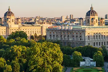  View of the Volksgarten in Vienna 