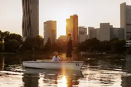 Bootfahren auf der Alten Donau 