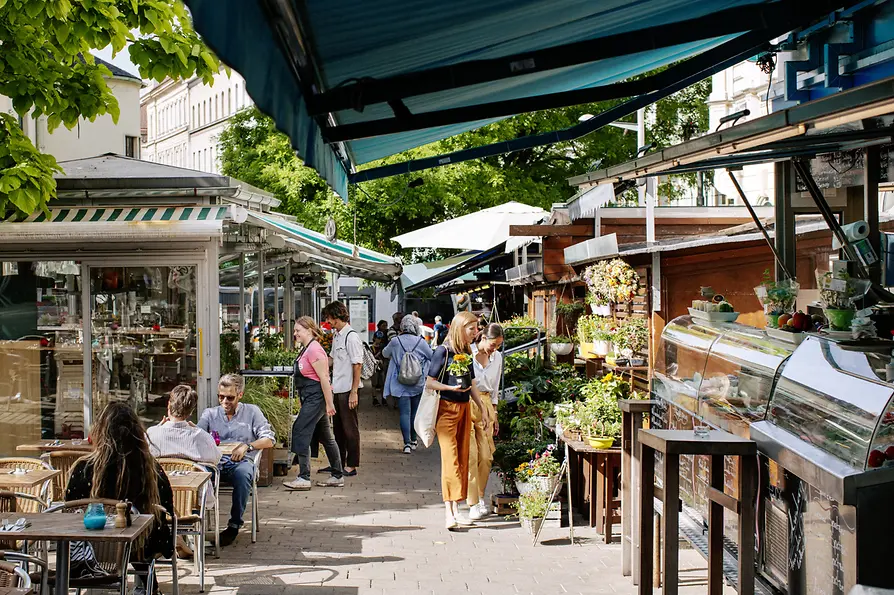 Menschen am Kutschkermarkt