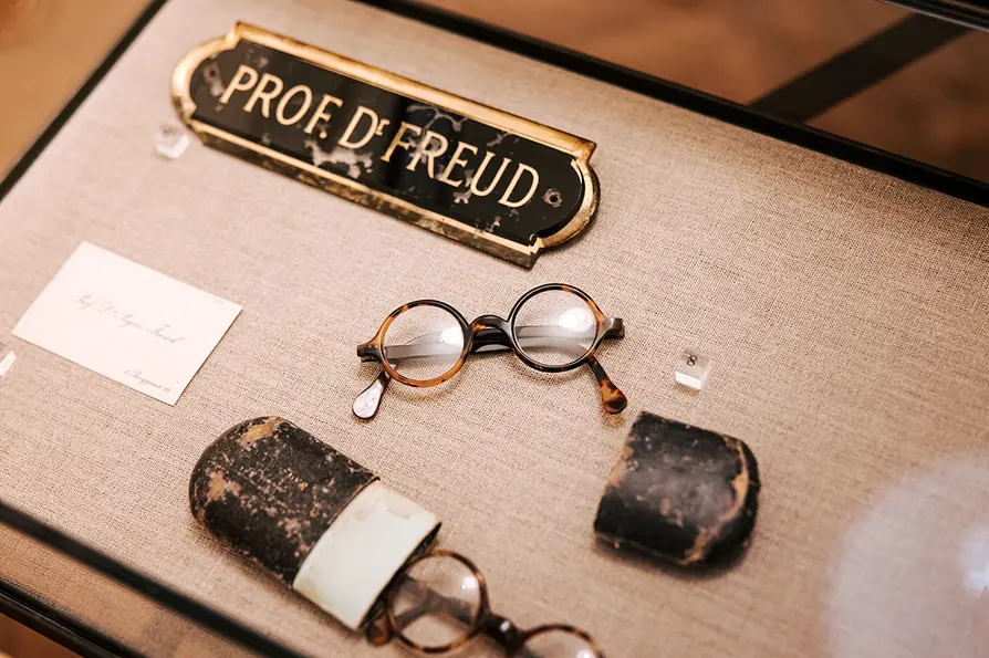 Freud's glasses in the Sigmund Freud Museum, Vienna