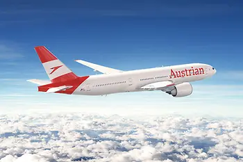 Austrian-Maschine im aktualisierten Look: Vor kurzem entwickelte die Fluglinie ihren Markenauftritt weiter. 