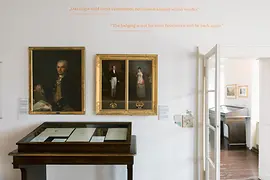 Beethoven, Pasqualatihaus, Innenansicht, Bilder, Vitrinen