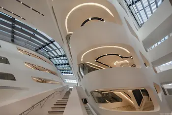 Interior shot of the Library & Learning Center