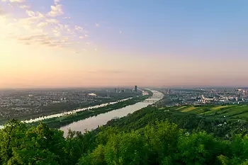 Blick über die Donauinsel 