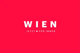 Marke neu, Logochart, Hochformat, deutsch, "Wien - jetzt - für immer"