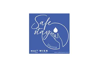 Logo mit Aufschrift Safe Stay