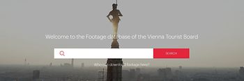Screenshot, footage data base of the Vienna Tourist Board, Login