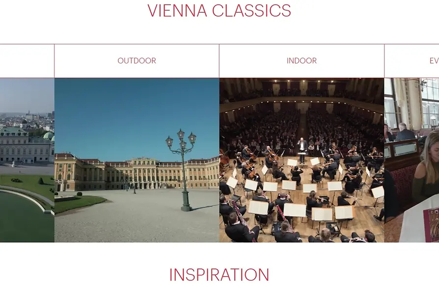 Screenshot, footage data base of the Vienna Tourist Board, Vienna Classics
