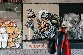Street Art Vienna, Wash Your Hands