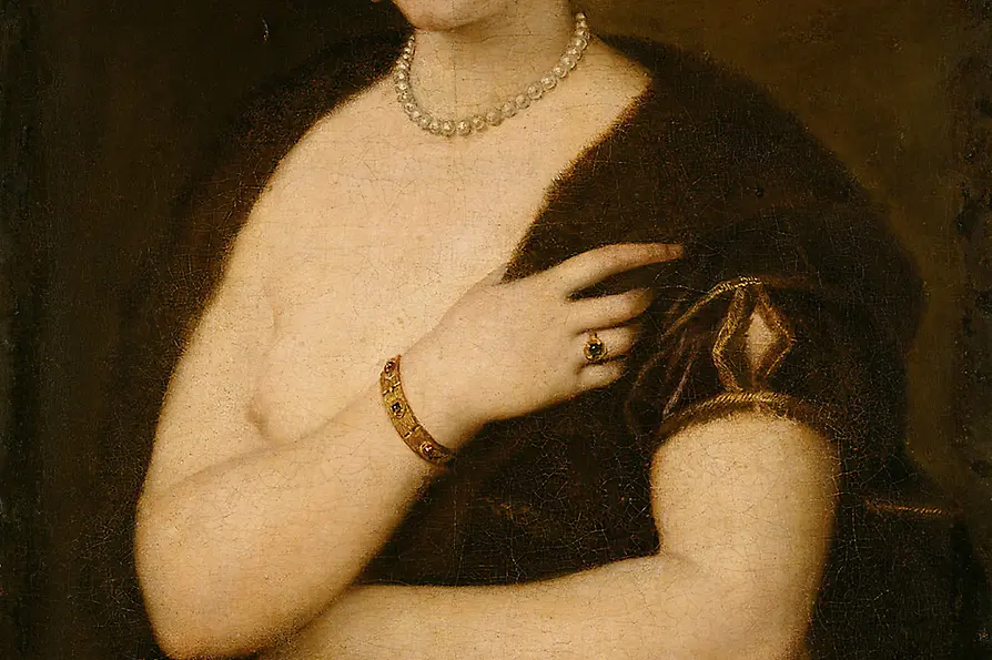 Mädchen im Pelz um 1535, Tiziano Vecellio, gen. Tizian 