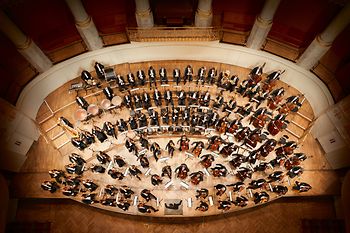 Blick von oben auf die Wiener Symphoniker