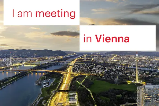 View Vienna by night