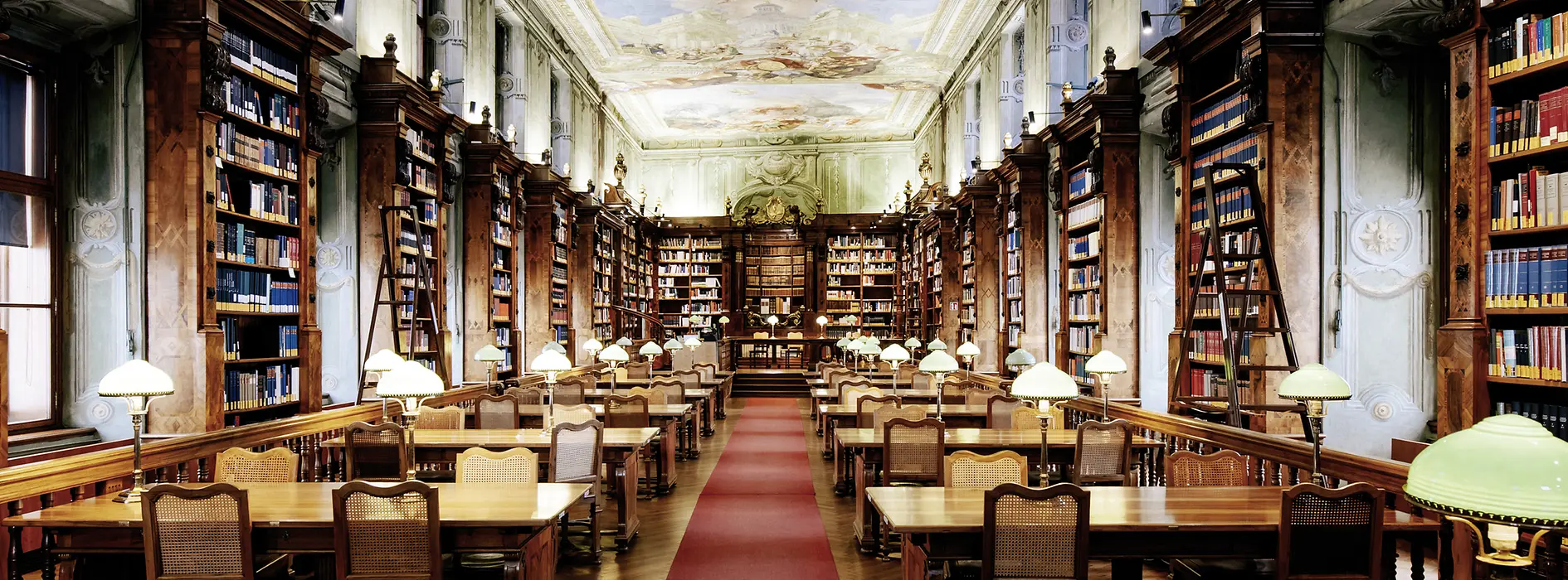 Lesesaal in der Nationalbibliothek