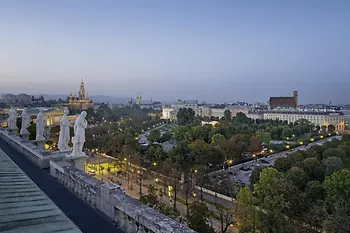 View from the Naturhistorisches Museum Vienna towards the Ringstrasse