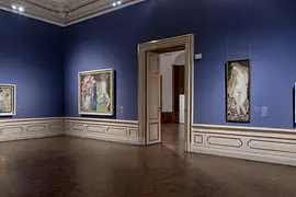 Ausstellungsansicht "Dame mit Fächer. Gustav Klimts letzte Werke" im Belvedere