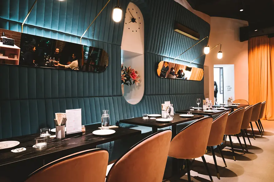 Stefan Fuerthbauer Café, restaurant, Das Kraus, interior view