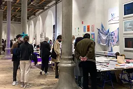 Parallel Editions, art fair, interior view