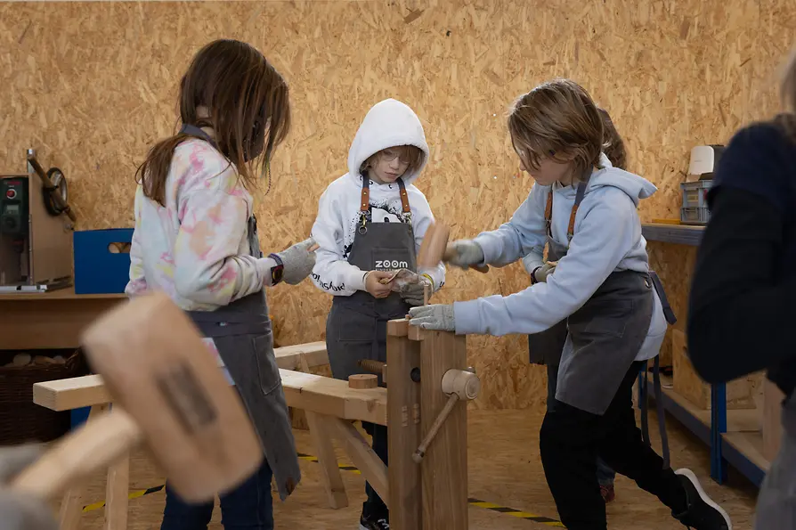 zoom Children's Museum, woodworking