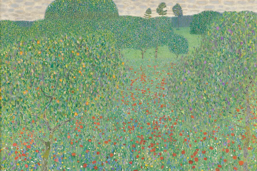 Belvedere, Wien, Foto Johannes Stoll Gustav Klimt: Field of Poppies, 1907