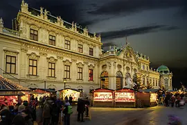 Weihnachtsdorf Schloss Belvedere