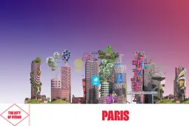 Animation einer Stadt der Zukunft von Paris