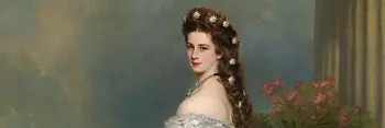 Empress Elisabeth in a ball gown with diamond-studded stars in her hair, oil on canvas, Franz Xaver Winterhalter, 1865