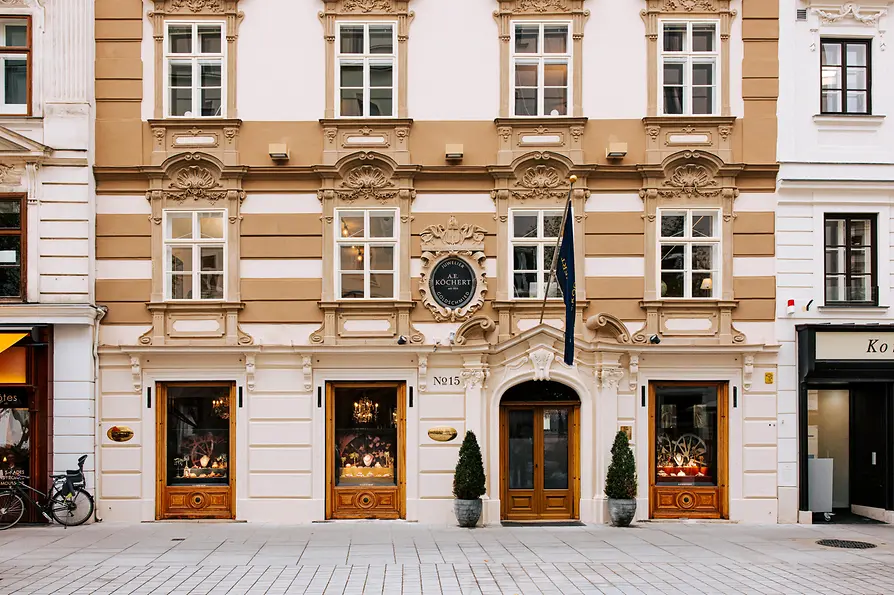 Façade of a jewelry store in Vienna