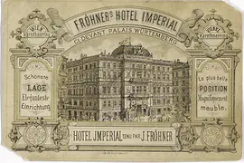 Vienna World Exhibition, Illustration Hotel Imperial