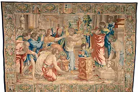 Tapestry, The Sacrifice at Lystra: Design: Raphael (1483–1520)