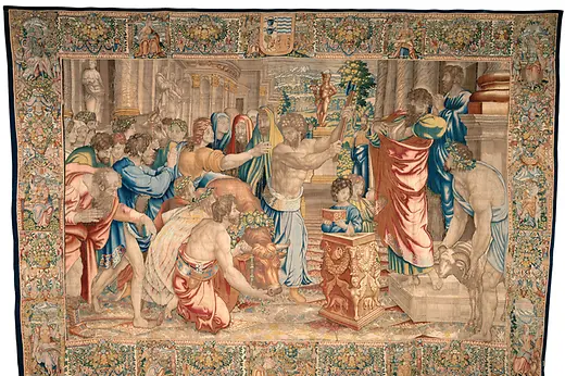 Tapestry, The Sacrifice at Lystra: Design: Raphael (1483–1520)
