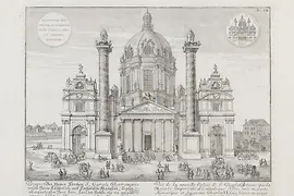 Johann Bernhard Fischer von Erlach: Karlskirche, Kupferstich