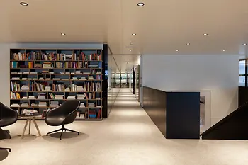 Office library and staircase