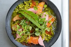 Restaurant Aspic, plate with food