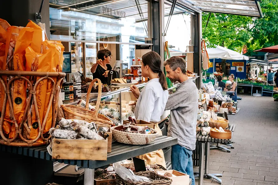 Kutschkermarkt, Marktstand