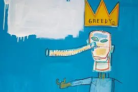 Jean-Michel Basquiat: Mr. Greedy, 1986